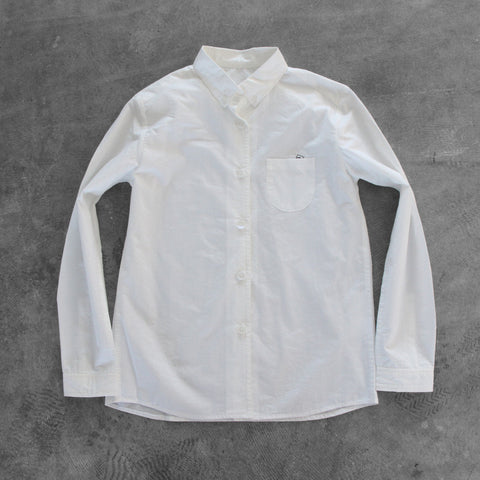HUIS 001Wオーガニックコットンシャツ（白）【ユニセックス】